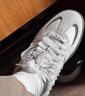 彪馬（PUMA）【德訓(xùn)鞋】復(fù)古增高厚底鞋女子休閑鞋T字鞋PALERMO401286 灰色-迷霧灰-01 36 曬單實(shí)拍圖