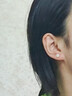自由說(shuō)S999足銀四葉草耳釘女小眾設計精致耳骨釘男新款免摘玄學(xué)純銀飾品 S999足銀四葉草耳釘 曬單實(shí)拍圖