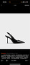 CHARLES&KEITH25夏新品豹紋尖頭氣質(zhì)包頭涼鞋高跟鞋七夕禮物送女友CK1-60280451 BLACK PATENT黑色 35 （225） 曬單實(shí)拍圖