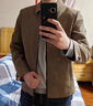 CAIDEN KETCH品牌男裝夾克男士春秋款2025商務(wù)休閑翻領(lǐng)短款外套男百搭成熟上衣 高檔咖啡色 【現(xiàn)貨速達(dá)】 XL 175 曬單實拍圖