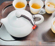 冰種羊脂玉茶具套裝白瓷蓋碗套裝茶壺茶杯茶洗輕奢禮盒裝送禮 和田玉瓷13入蓋碗西施壺禮盒裝 曬單實(shí)拍圖