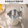 九陽（Joyoung）熱水壺燒水壺電水壺 雙層壺體 304不銹鋼 1.5L家用0膠水電水壺 K15FD-W100 曬單實拍圖