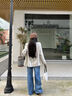 Calvin KleinJeans【新品禮盒】25秋季女士復(fù)古ck高腰寬松闊腿牛仔褲47D788G 186-牛仔藍(lán) 30 曬單實拍圖
