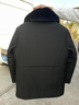 啄木鳥(niǎo)（TUCANO）中老年人男裝冬季外套爸爸棉衣加絨加厚紐扣子棉服脫卸內膽棉襖 黑色 2XL (185) 【可穿130-145斤】 曬單實(shí)拍圖