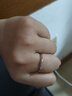 中國黃金（CHINA GOLD）S925銀莫比烏斯情侶戒指緣定三生男女指環(huán)教師節生日禮物送女友 【今/次日達】緣定三生情侶戒指 曬單實(shí)拍圖