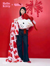 野獸派家居（tbh）三麗鷗Hello Kitty二合一法蘭絨抱枕毯空調毛毯午睡毯車(chē)載靠枕毯 曬單實(shí)拍圖