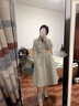 春乏2025春秋中長(cháng)款顯瘦英倫風(fēng)衣女小個(gè)子時(shí)尚西裝大衣外套女 淺卡其色 【】 S 建議105-115斤 曬單實(shí)拍圖