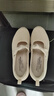 斯凱奇（Skechers）女鞋厚底瑪麗珍一腳蹬軟底淺口單鞋網(wǎng)面透氣涼鞋159117 自然色/NAT 37 曬單實(shí)拍圖