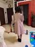 G.DUCKKIDS小黃鴨女童連衣裙春秋季2025新款洋氣兒童公主裙女寶寶針織毛衣裙 粉色 90 尺碼1~2歲【 80-90cm】 曬單實(shí)拍圖