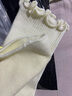 倫洛弗奶白色中筒襪子女春夏純色棉百搭純色堆堆襪韓版波點(diǎn)木耳邊月子襪 【5個(gè)款式混裝】 5雙 均碼 35-40 曬單實(shí)拍圖