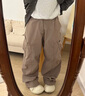 LAZY DAY TREND戶外防潑水防風(fēng)耐磨機能工裝褲女秋季寬松透氣抗菌兩穿褲 枯玫粉 L 曬單實拍圖