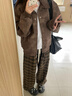 名創(chuàng  )優(yōu)品（MINISO）美式復古翻領(lǐng)PU皮夾克外套男秋冬季2025正流行百搭痞帥潮流上衣服 【美式PU皮夾克】棕色 XL /180(體重140-160斤) 曬單實(shí)拍圖