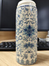 兮元記青花雙層純陶瓷內(nèi)膽保溫杯車(chē)載便攜高檔男女中藥養(yǎng)生水杯子 繁花米黃陶瓷保溫杯 曬單實(shí)拍圖