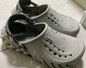 卡駱馳crocs檀健次同款波波洞洞鞋舒適百搭男戶外沙灘鞋包頭拖鞋女鞋|207937 大氣灰-1FT 尺碼偏大，選小一碼 41 /42(260mm) 曬單實(shí)拍圖