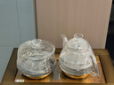 金灶（KAMJOVE）涌泉式自動(dòng)上水電熱水壺 玻璃燒水壺家用智能保溫電茶壺茶具電茶爐茶臺(tái)燒水壺一體 0.8L H9 (20*37cm)豎版按鍵 曬單實(shí)拍圖