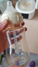 舒嬰防脹氣重力球吸管奶瓶嬰兒ppsu大寶寶喝水學(xué)飲杯寬口徑配件 PPSU300ML重力球配母乳十字孔（7月+ 曬單實(shí)拍圖
