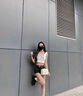 CLEVER KNOCK品牌CK包包女款單肩包斜挎包女士鏈條小香風(fēng)菱格包 米白色【送老婆送女友送媽媽】 曬單實(shí)拍圖