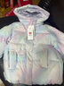 坦博爾兒童羽絨服男女童短款加厚中大童連帽保暖外套TCF530306A 炫彩紫 150 曬單實拍圖