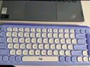 羅技（Logitech）POP ICON KEYS無(wú)線藍(lán)牙鍵盤 AI輕音薄膜電腦辦公鍵盤鼠標(biāo)套裝 mac ipad鍵鼠套裝泡泡鍵盤自定義鍵 POP ICON COMBO 紫色 曬單實(shí)拍圖