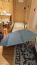 天堂 雙人晴雨傘三折 晴雨傘三折10骨超大加固黑膠防曬傘 霧蘭灰 曬單實(shí)拍圖