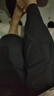優(yōu)衣庫女裝針織廓形長褲快干速干吸汗高腰彎刀鐮刀褲新款479688 08 深灰色 M /160/68A 曬單實拍圖