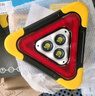 四萬(wàn)公里三角架警示燈LED汽車(chē)多功能停車(chē)應急三腳架安全警示牌太陽(yáng)能充電 曬單實(shí)拍圖