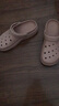 斯凱奇（Skechers）七夕禮物洞洞鞋女士夏季包頭泡泡鞋透氣軟底涼拖鞋休閑鞋111514 曬單實拍圖