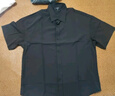 GLM短袖襯衫男夏季韓版寬松透氣潮流百搭免燙半袖襯衣外套黑色M 曬單實(shí)拍圖
