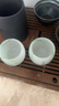 逐兔胖東來(lái)同款私人定制翡翠綠玉瓷功夫茶杯琉璃主人杯單杯茶具送禮 皆如所愿+鴻運當頭（配雙杯禮盒） 80ml 曬單實(shí)拍圖