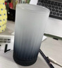 炫野磨砂漸變黑玻璃杯喝水杯高顏值女家用創(chuàng)意時(shí)尚飲料杯酒杯咖啡杯子 漸變黑玻璃杯 480ml 1只 曬單實(shí)拍圖