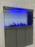 閩江（minjiang）魚(yú)缸水族箱客廳家用中大型底濾輕奢極簡(jiǎn)造景超白玻璃金龍魚(yú)缸 神秘灰色（基礎(chǔ)款） 長(zhǎng)120x寬34x高152cm（超白玻璃） 曬單實(shí)拍圖