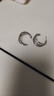 KZD老鳳凰999足銀小號耳圈時(shí)尚百搭休閑耳環(huán)秋冬銀針過(guò)敏圓圈耳飾 三生三世銀色一對 曬單實(shí)拍圖