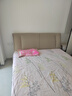 顧家家居（KUKA）現(xiàn)代簡約皮床雙人床主臥大床婚床8055奶杏色 1.8米【京倉發(fā)貨】 曬單實拍圖
