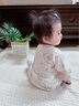 顆粒熊（KELIXIONG）嬰兒短袖連體衣寶寶莫代爾夏裝嬰幼兒薄款睡衣哈衣新生兒衣服夏季 丁香紫 90cm 曬單實(shí)拍圖