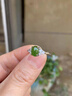 和田玉戒指女款s925純銀天然玉波菜綠碧玉綠寶石七夕禮物紀(jì)念品 和田玉碧玉戒指 寬6X長(zhǎng)8毫米玉石 曬單實(shí)拍圖