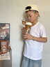 初和卡皮巴拉兒童保溫杯學(xué)生專用高顏值水杯便攜2025新款吸管杯套水壺 【雙飲+杯套】卡皮巴拉咖色 520ml 曬單實拍圖