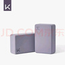 Keep 瑜伽磚輔助拉伸磨砂穩(wěn)固防滑瑜伽舞蹈EVA環(huán)保材質(zhì) 木槿紫一對(duì)裝 曬單實(shí)拍圖