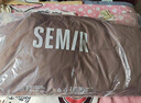森馬（Semir）羽絨服女短款大毛領(lǐng)連帽甜美風(fēng)外套2024冬新款防水防風(fēng)寬松面包服 深咖啡50954 XS 曬單實(shí)拍圖