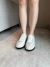 愛步（ECCO）休閑鞋女 2025新款百搭平底鞋簡(jiǎn)約球鞋板鞋德訓(xùn)鞋 街頭272833 灰白色/白色27283350153 36 曬單實(shí)拍圖