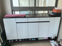 凡睿實木鞋柜家用門口換鞋凳一體靠墻可定制入戶鞋柜大容量鞋架 【深胡桃+白】180*35*101 曬單實拍圖