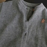 嘟嘟家童裝寶寶開(kāi)衫秋裝洋氣男童毛衣女童針織衫秋季兒童線(xiàn)衣 深灰色 90 曬單實(shí)拍圖