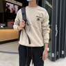 KARPAKER美式潮牌套頭衛(wèi)衣男女秋冬季休閑寬松百搭衣服小眾設(shè)計復(fù)古上衣男 杏色 （春秋款） XL （推薦體重135-155斤） 曬單實拍圖