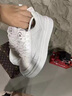 啄木鳥(niǎo)男鞋秋季透氣潮流百搭休閑白色板鞋青少年防滑運動(dòng)厚底增高小白鞋 白色 42 曬單實(shí)拍圖