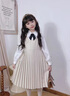 PureShare蓬紗館 女童學(xué)院風(fēng)套裝2025春夏新款兒童jk套裝女孩春裝 鬼馬少女短袖襯衫 110 曬單實(shí)拍圖