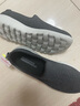 斯凱奇（Skechers）男鞋夏季透氣舒適一腳蹬休閑鞋輕便健步中老年百搭防滑運動(dòng)鞋 54609-黑色/灰色BKGY 39.5 曬單實(shí)拍圖