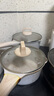 京東京造 奶鍋 白麥飯石色不粘奶鍋帶蒸屜煮鍋輔食鍋 燃氣電磁爐通用 20cm 曬單實拍圖