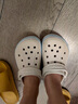 crocs檀健次同款經(jīng)典泡芙洞洞鞋|207521 骨白色-2Y2 37/38(230mm) 曬單實(shí)拍圖