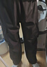 Homlean美式機(jī)能傘兵工裝褲男春夏寬松小眾闊腿休閑登山長(zhǎng)褲S6603黑色XL 曬單實(shí)拍圖