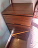 美佳朗20cm實(shí)木夾縫柜客廳多層收納柜床邊窄柜臥室床頭柜縫隙收納柜 實(shí)木胡桃色 三柜 寬0.2米*深0.401米 曬單實(shí)拍圖