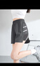 班尼路（Baleno）反光條運動(dòng)短褲女2025年夏季新款戶(hù)外跑步健身寬松透氣百搭三分褲 曬單實(shí)拍圖